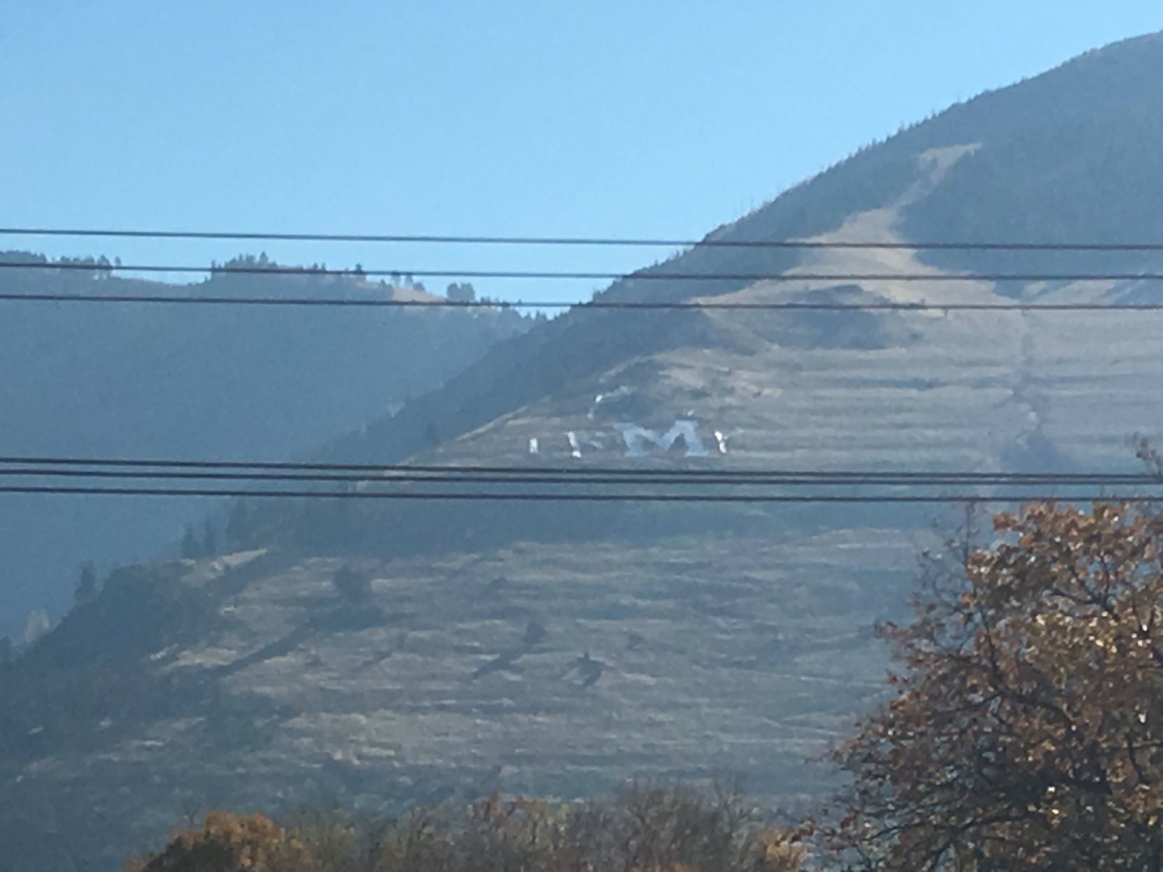 Message for President Trump on Mount Sentinel